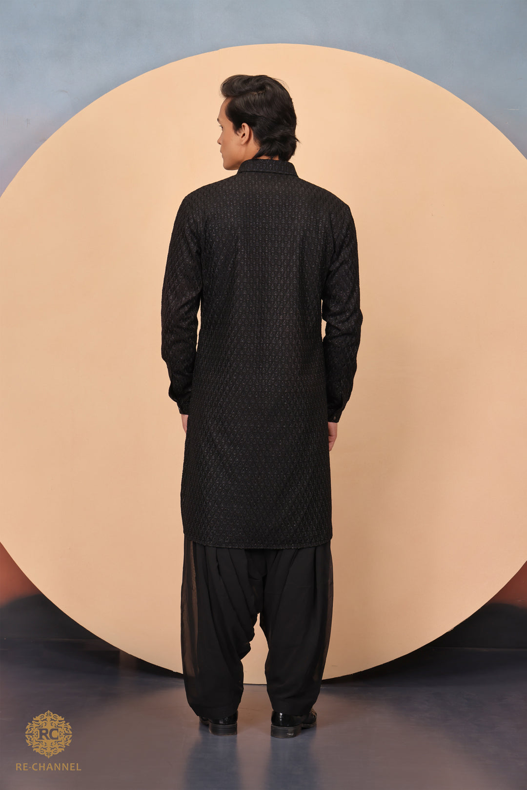 Black Pathani & Salwar Set