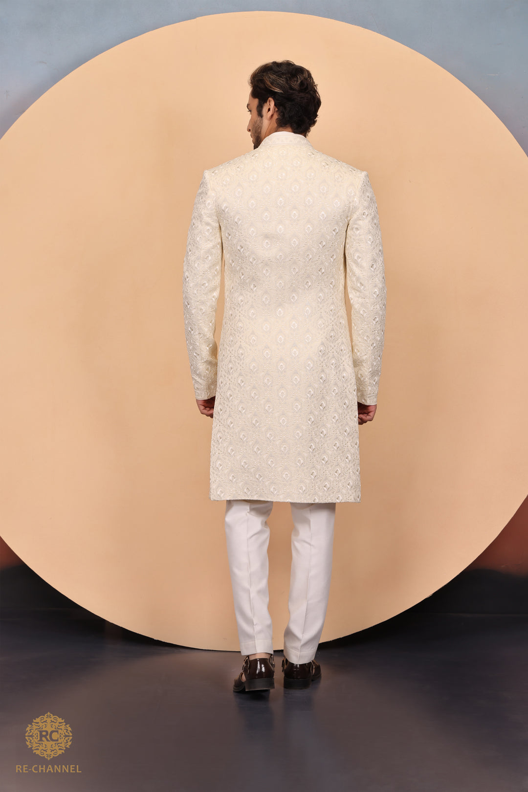 Off White Indo Western