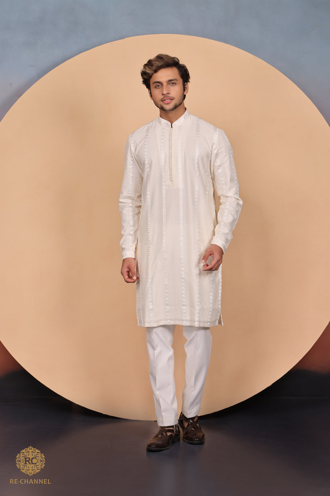 Off White Indo Western