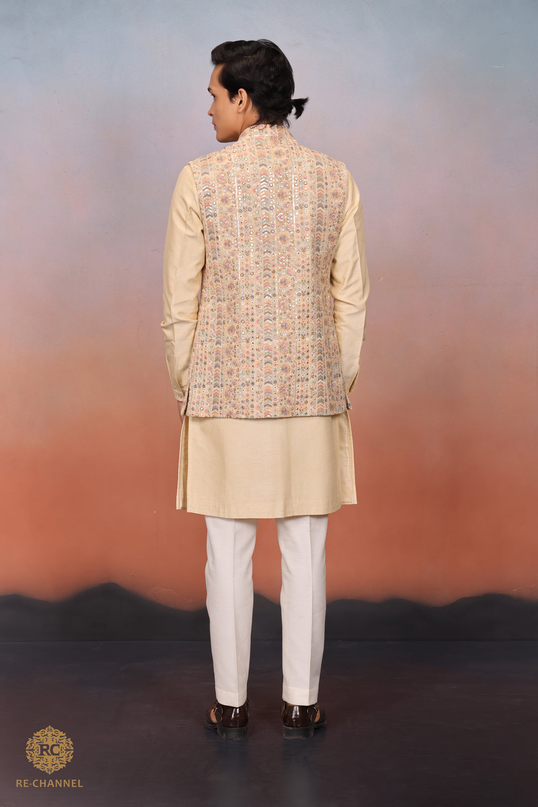 Silk bandi kurta set
