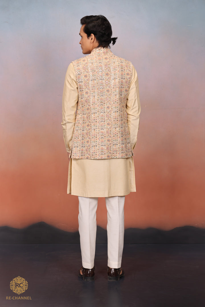 Silk bandi kurta set
