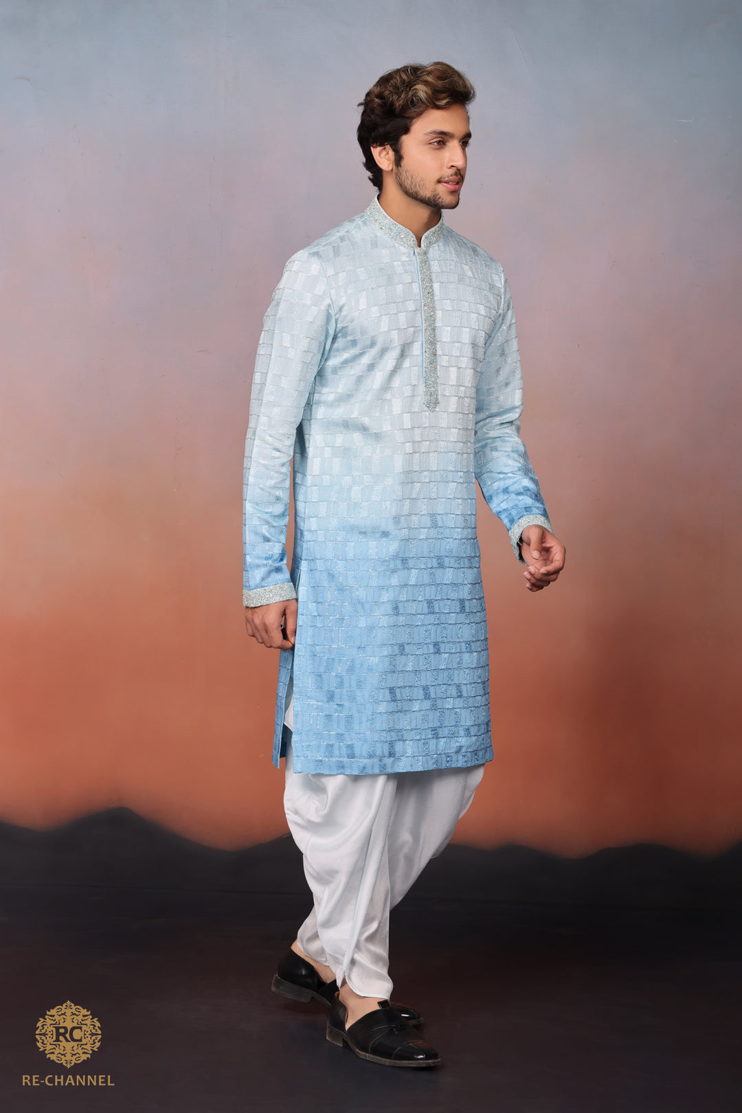 Ombre Blue Kurta set