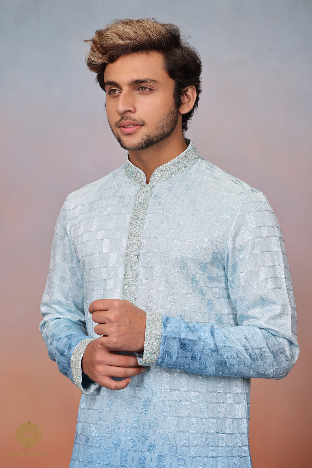 Ombre Blue Kurta set