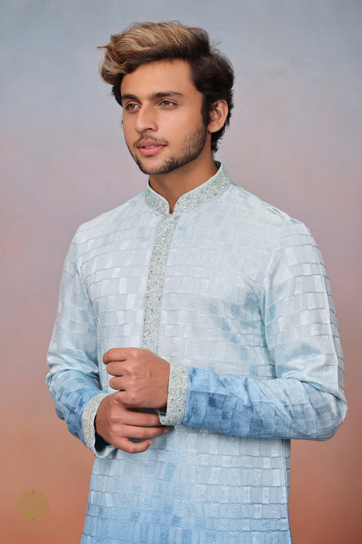 Ombre Blue Kurta set