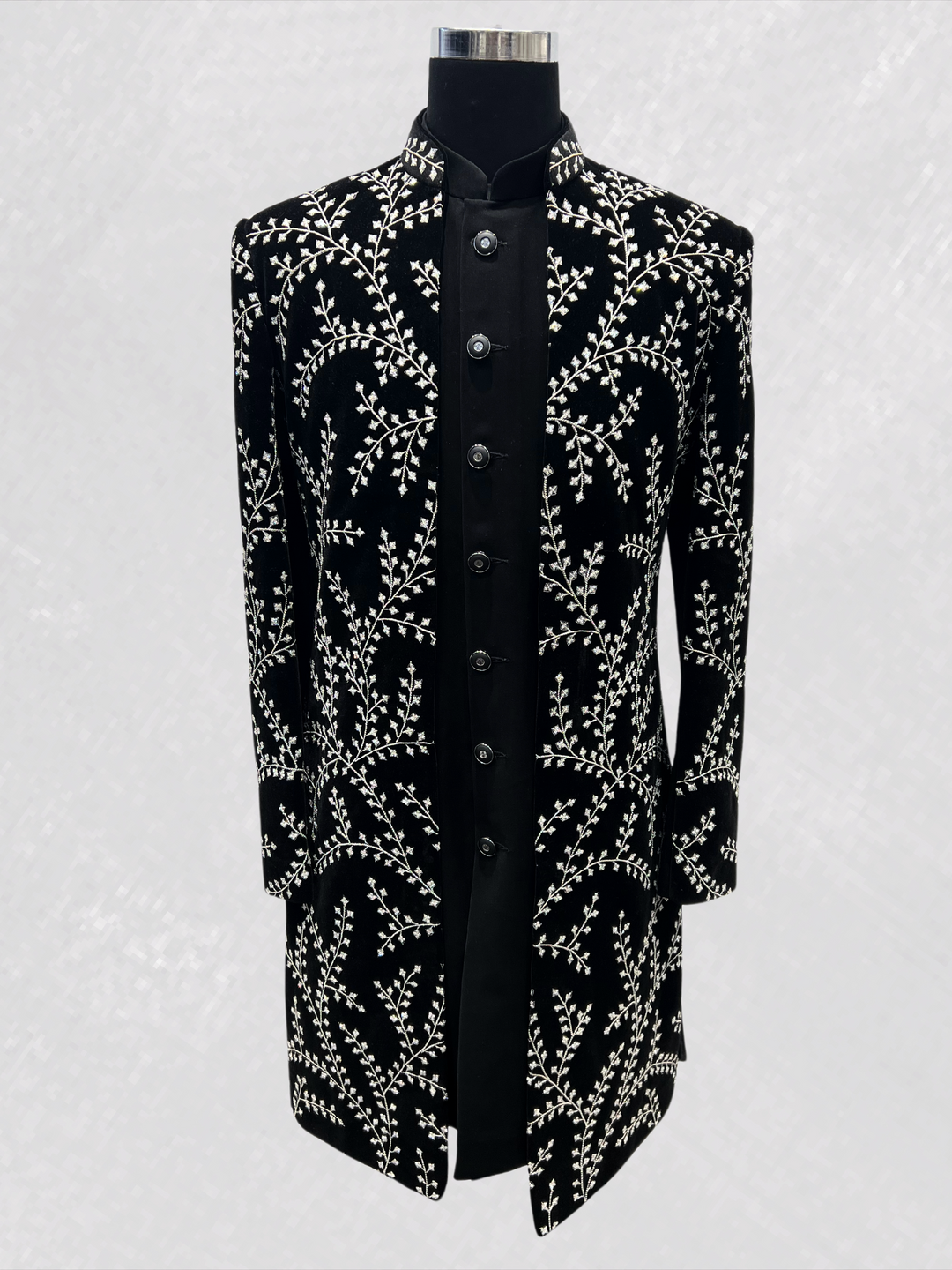 Black Embellished Indo-Western
