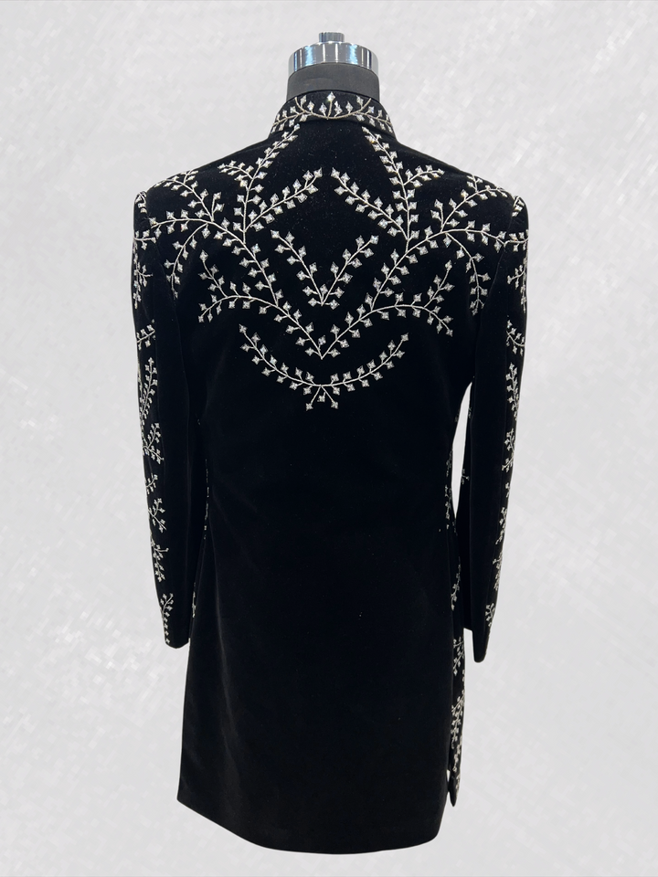 Black Embellished Indo-Western