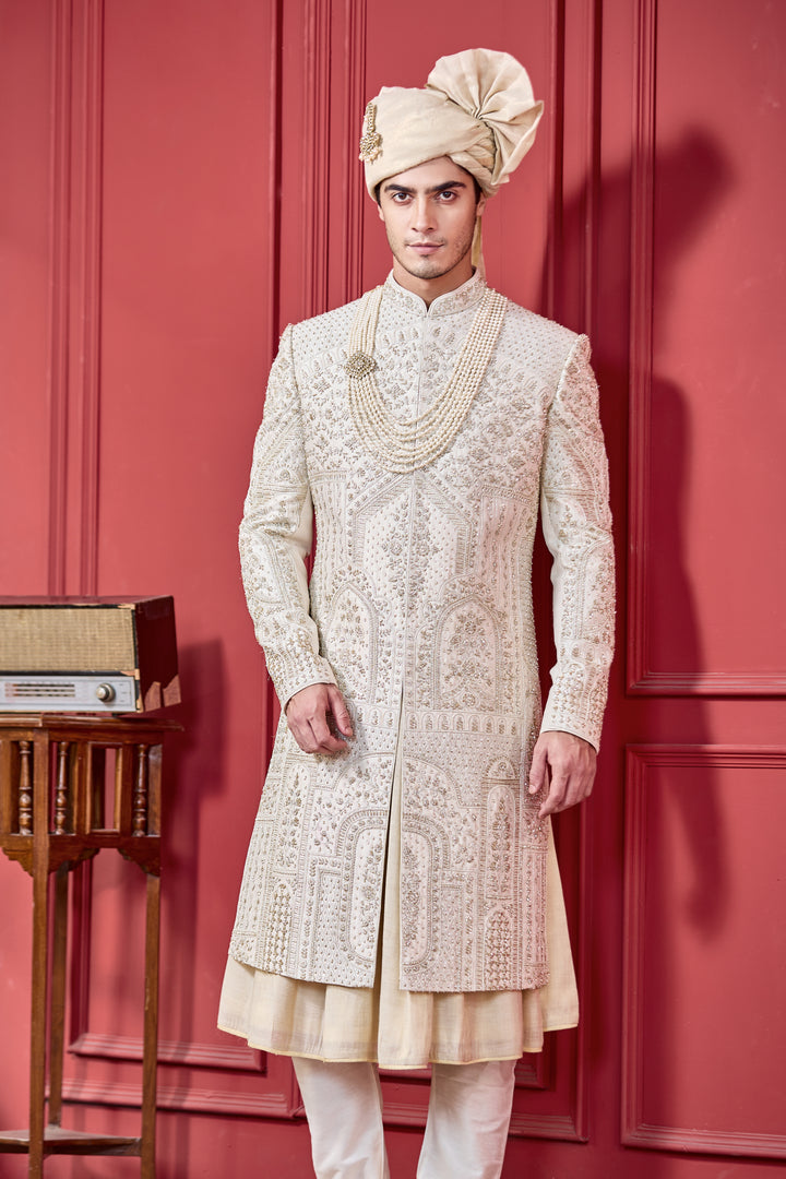 Opulent Gold Sherwani Set