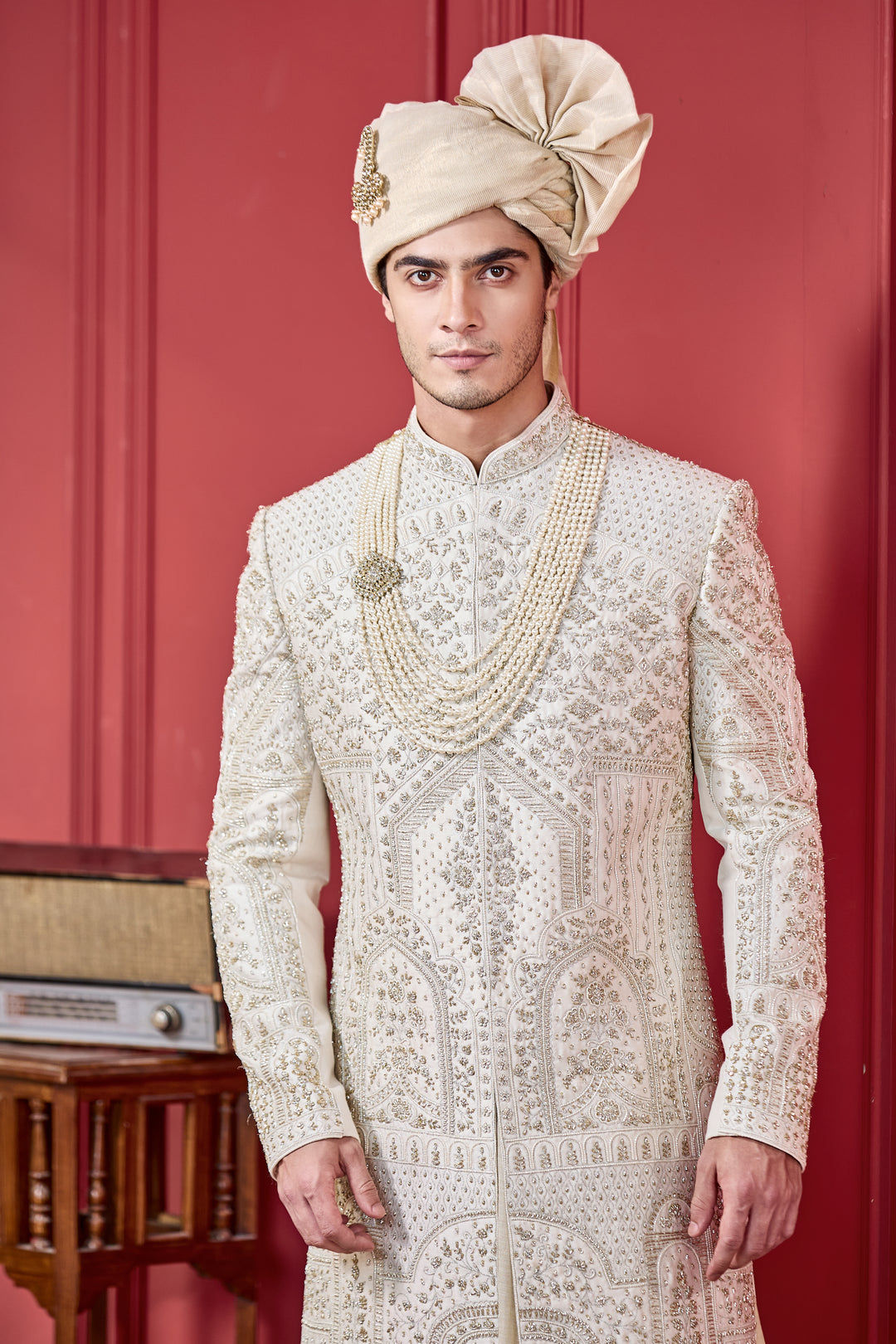 Opulent Gold Sherwani Set