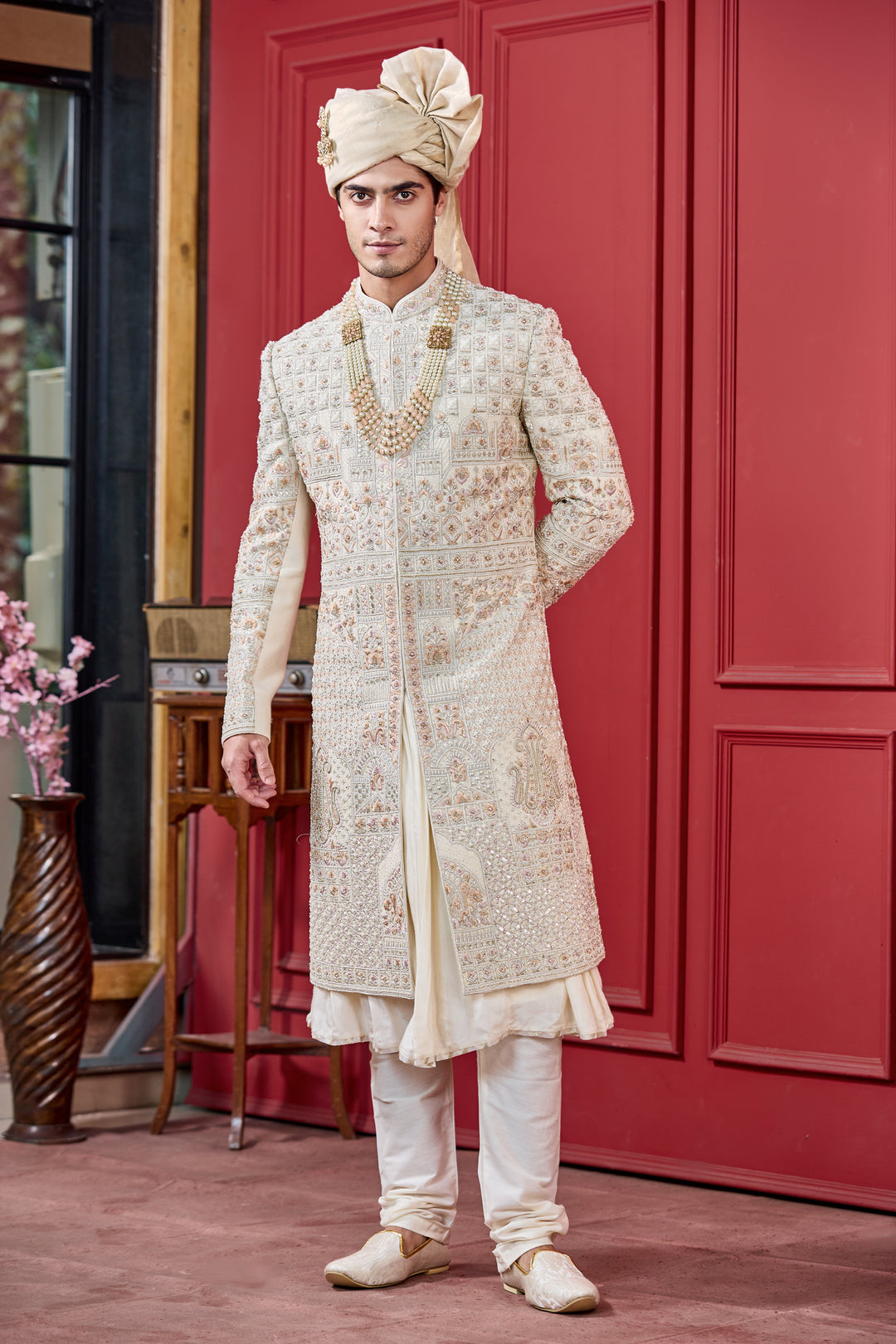 Golden Whispers Sherwani Set