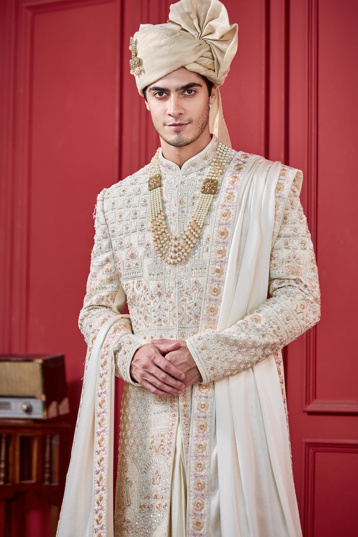 Golden Whispers Sherwani Set