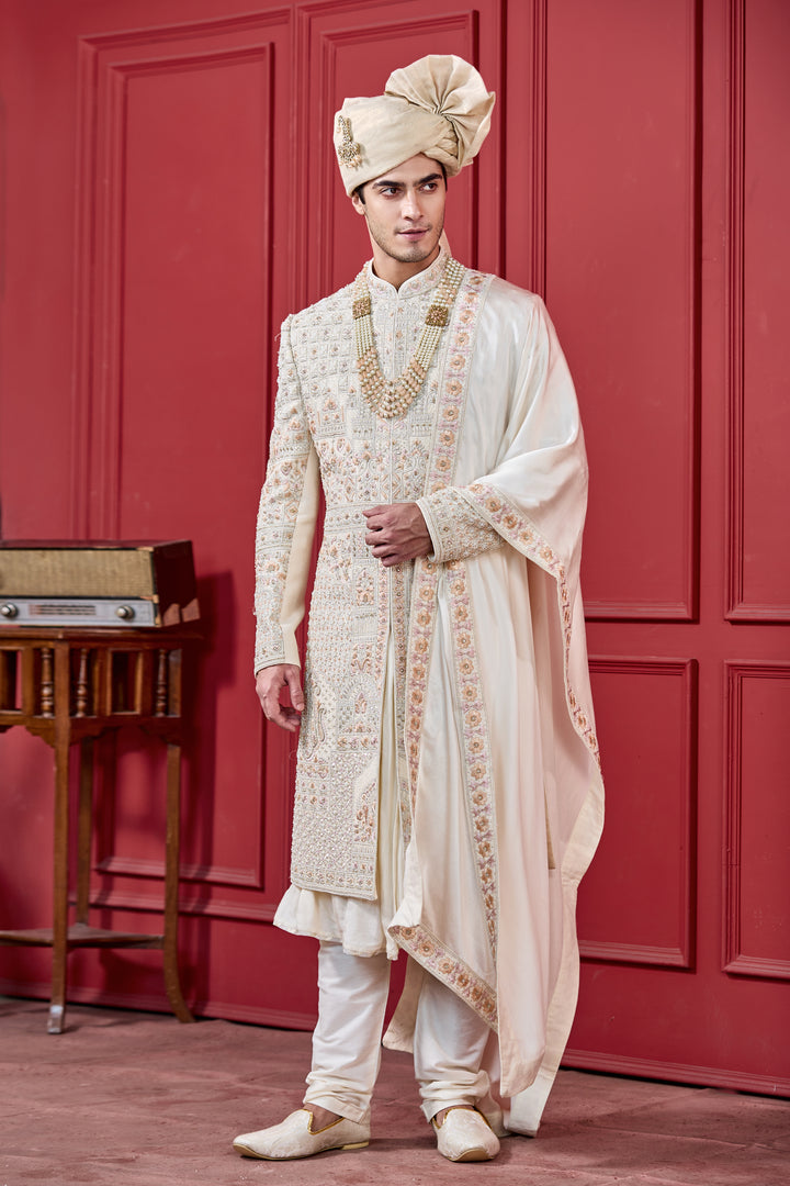 Golden Whispers Sherwani Set