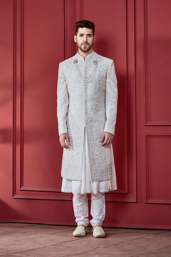 Soft Pink Sherwani Set