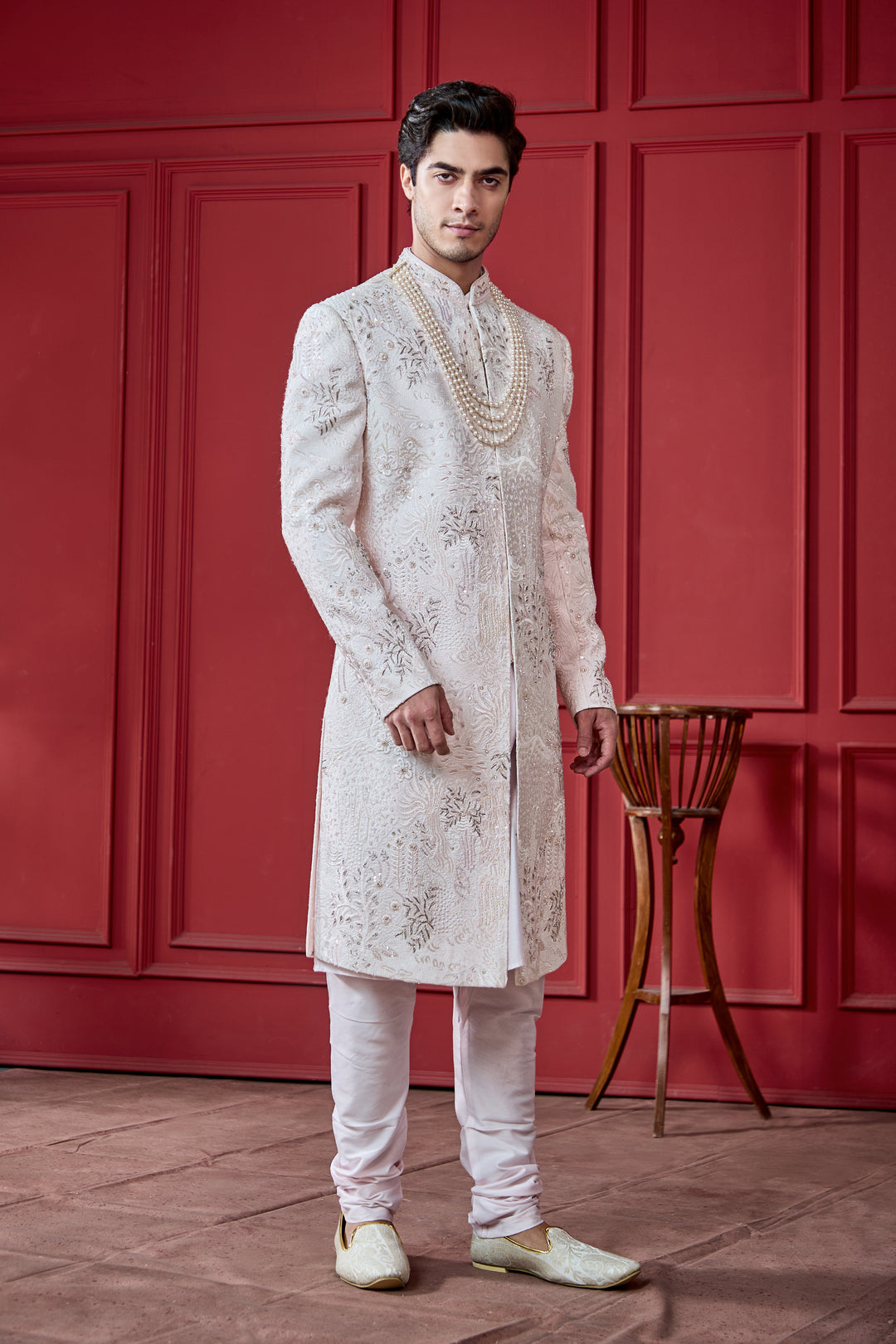 Blush Elegance Sherwani Set