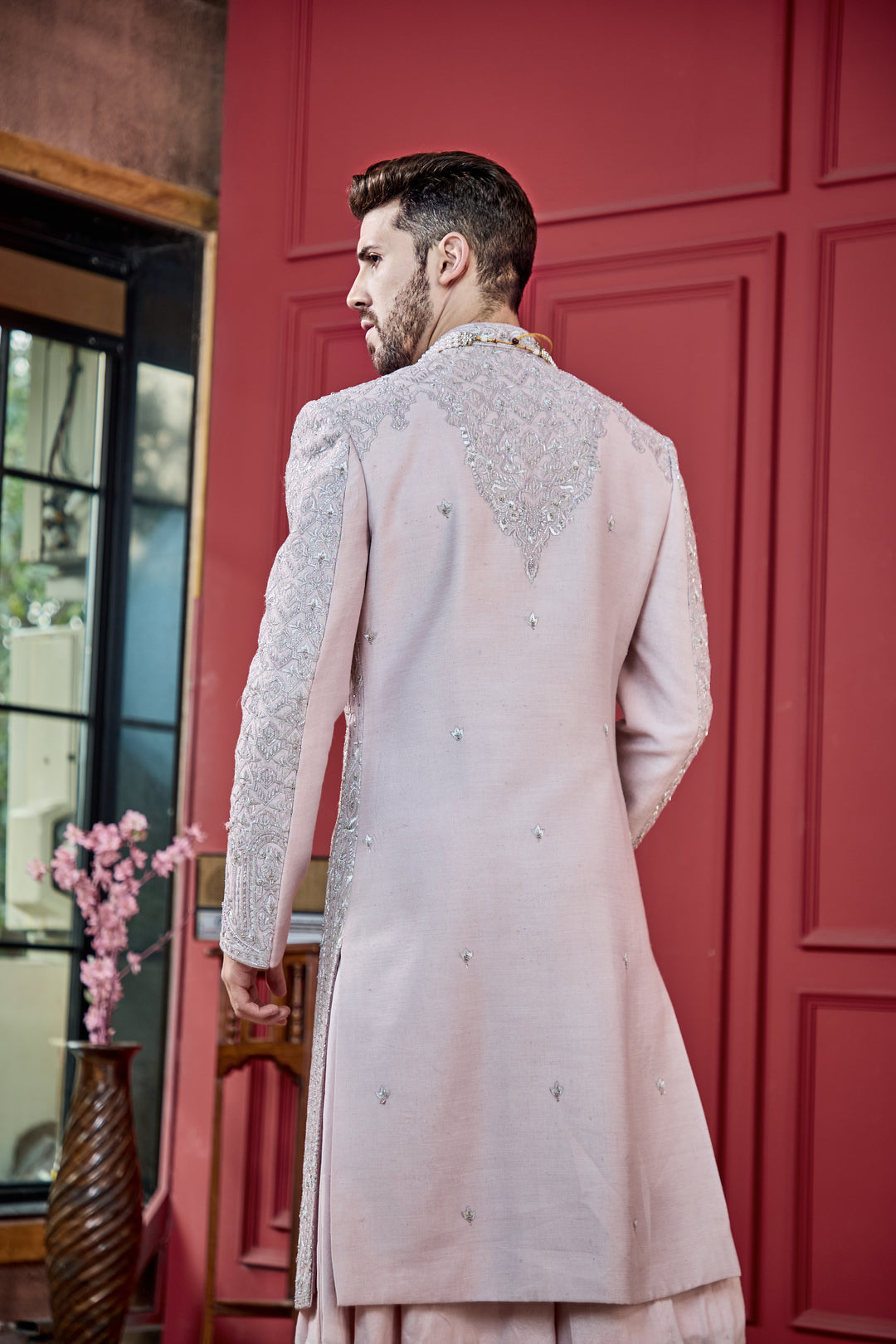 Mauve Elegance Sherwani Set