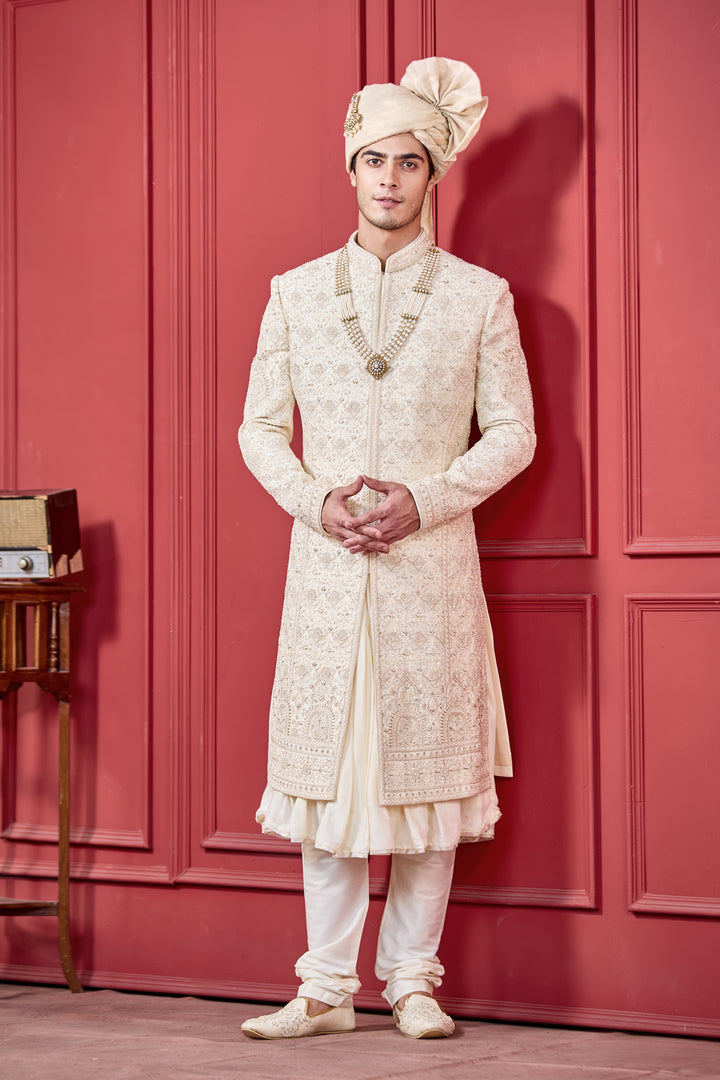 Golden Splendor Sherwani Set