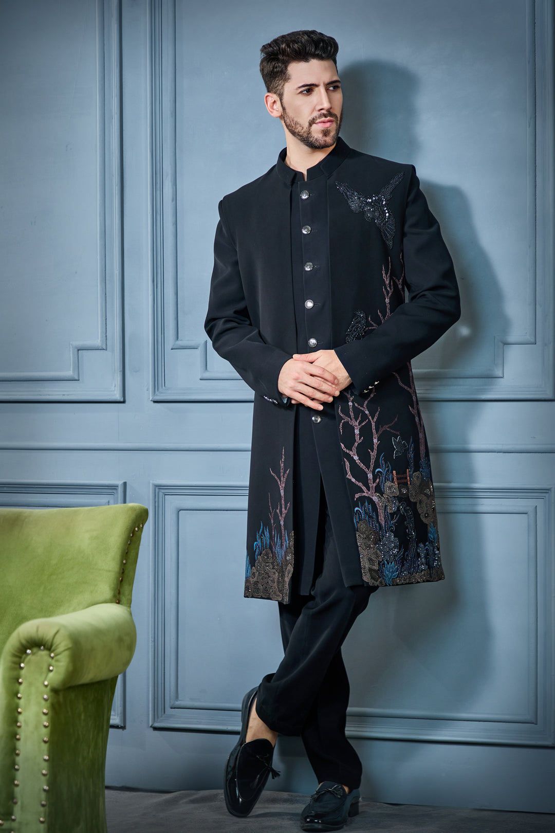 Black Forest Tale Indo-Western Set
