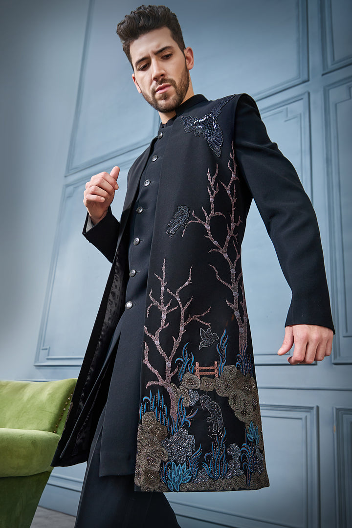 Black Forest Tale Indo-Western Set