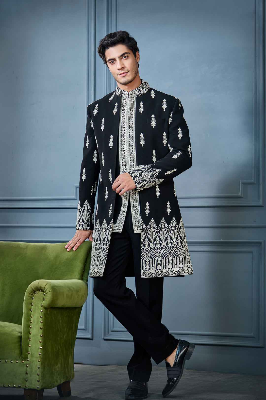Black Heritage Indo-Western Set