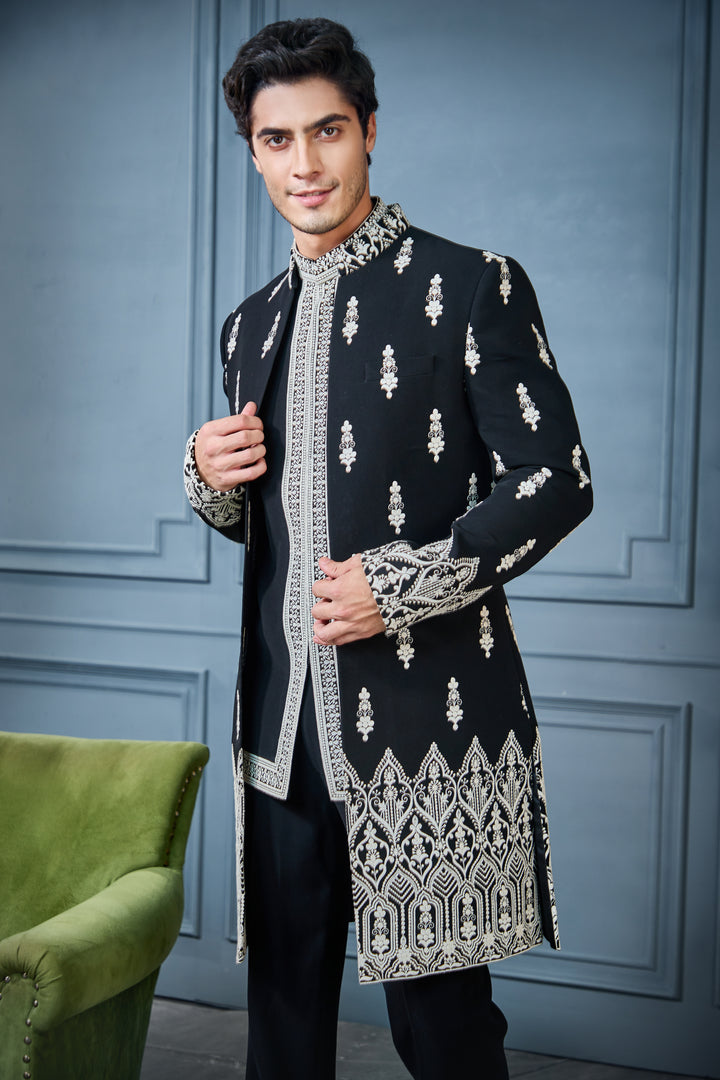Black Heritage Indo-Western Set