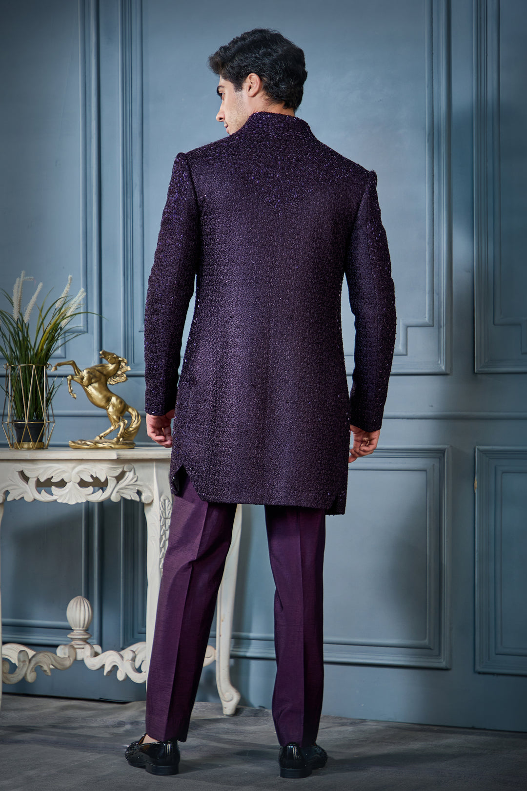 Royal Amethyst Indo-Western Set