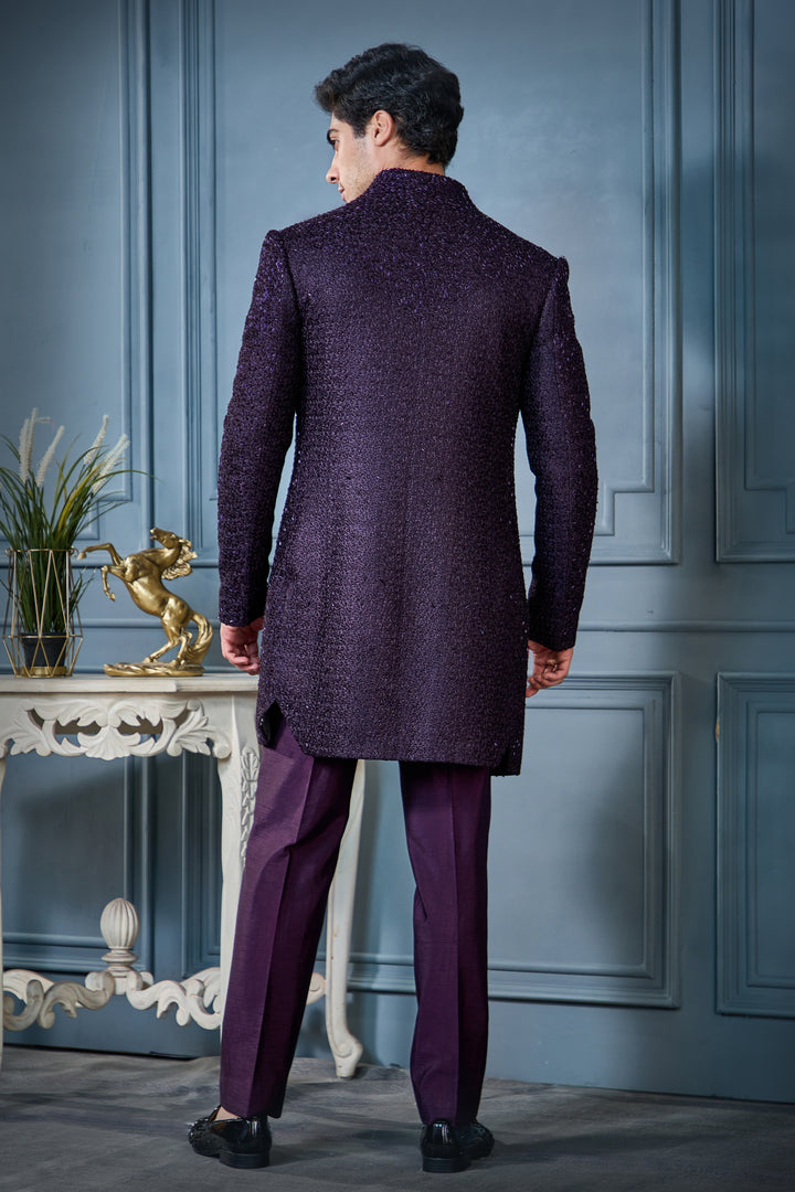 Royal Amethyst Indo-Western Set