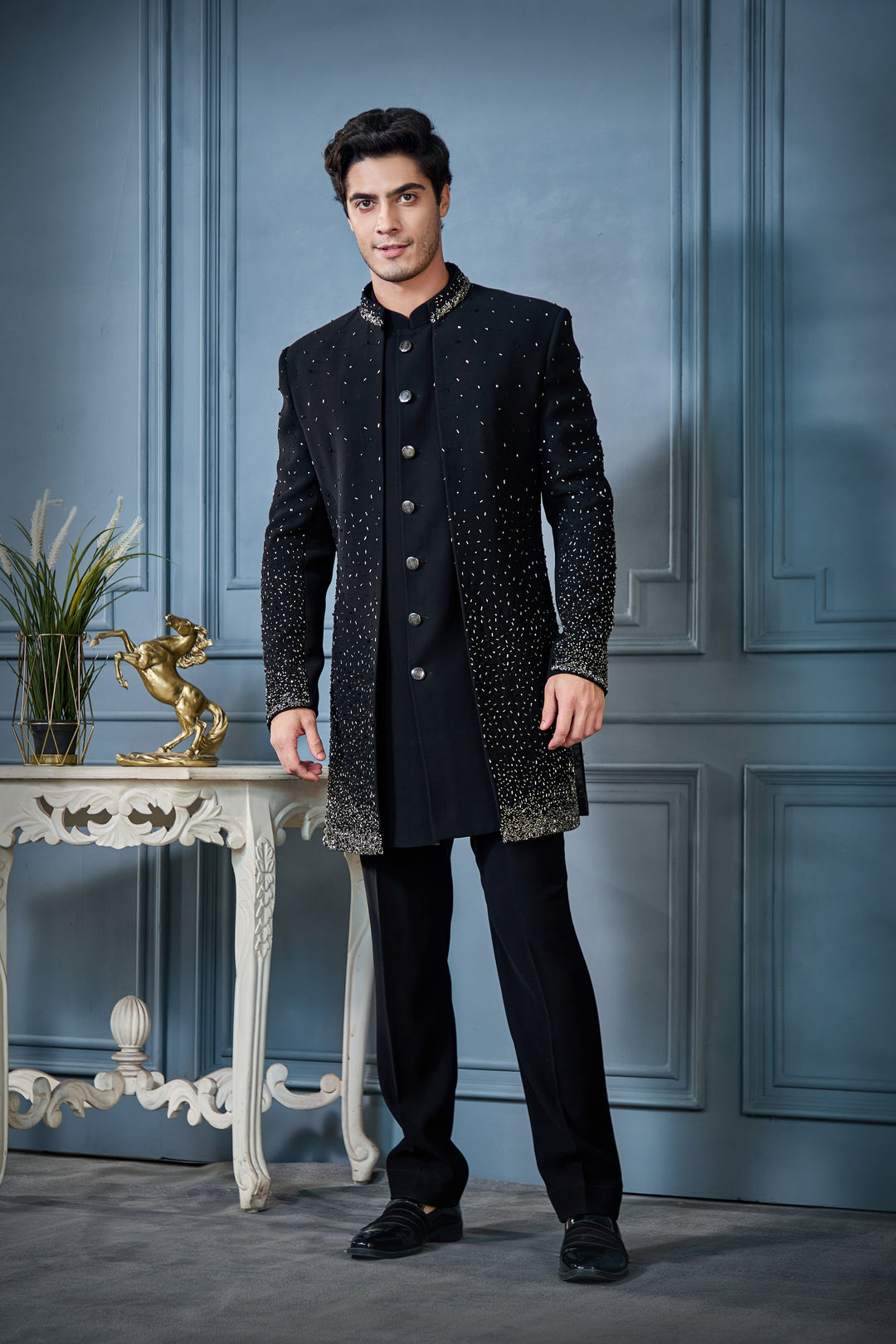 Black Radiance Indo-Western Set