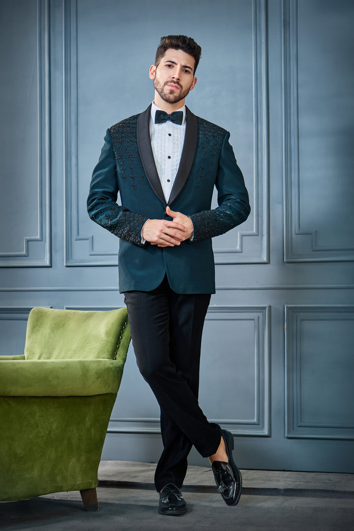 Teal Green Triad Suit Set