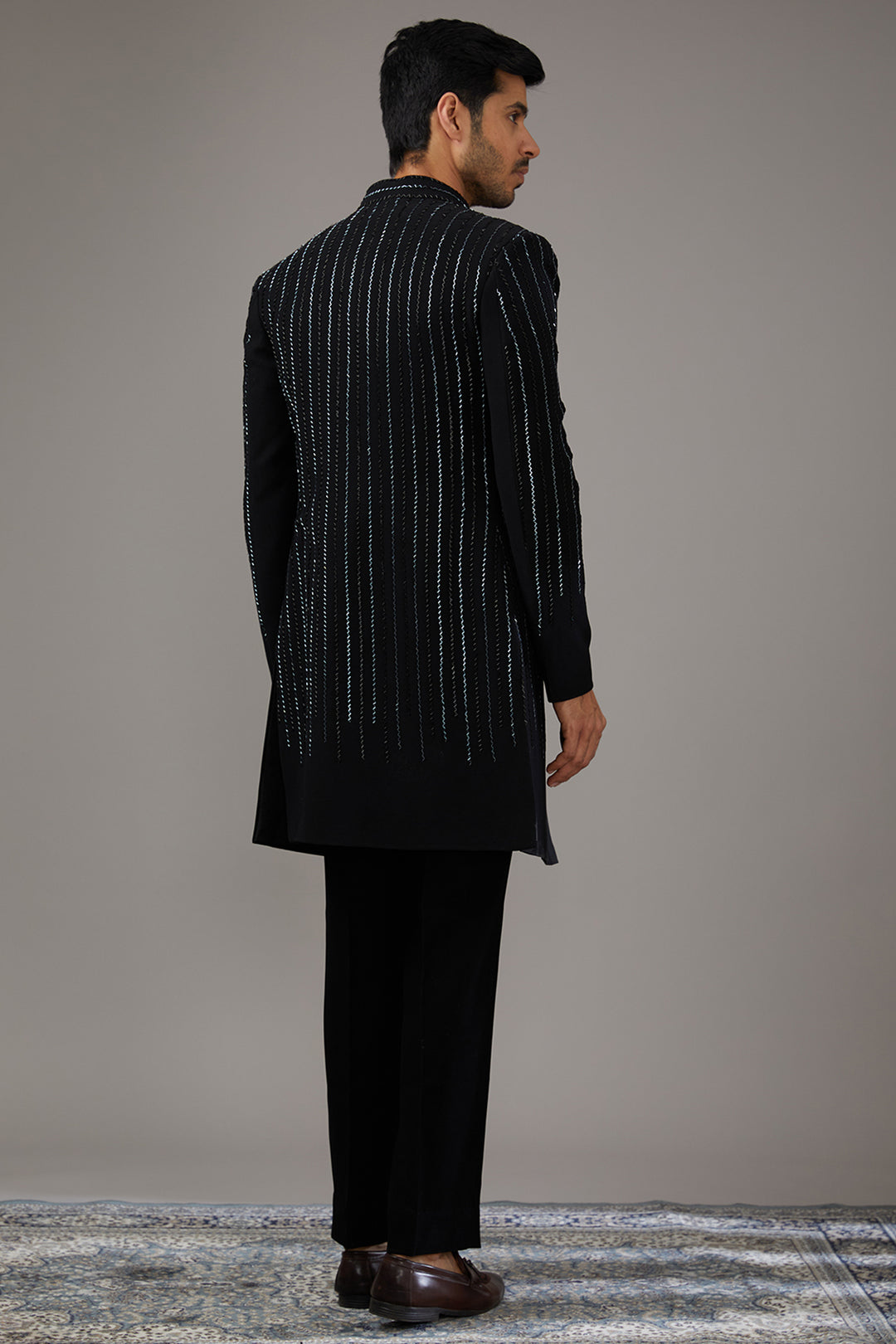 Starry Black Indo-Western Set
