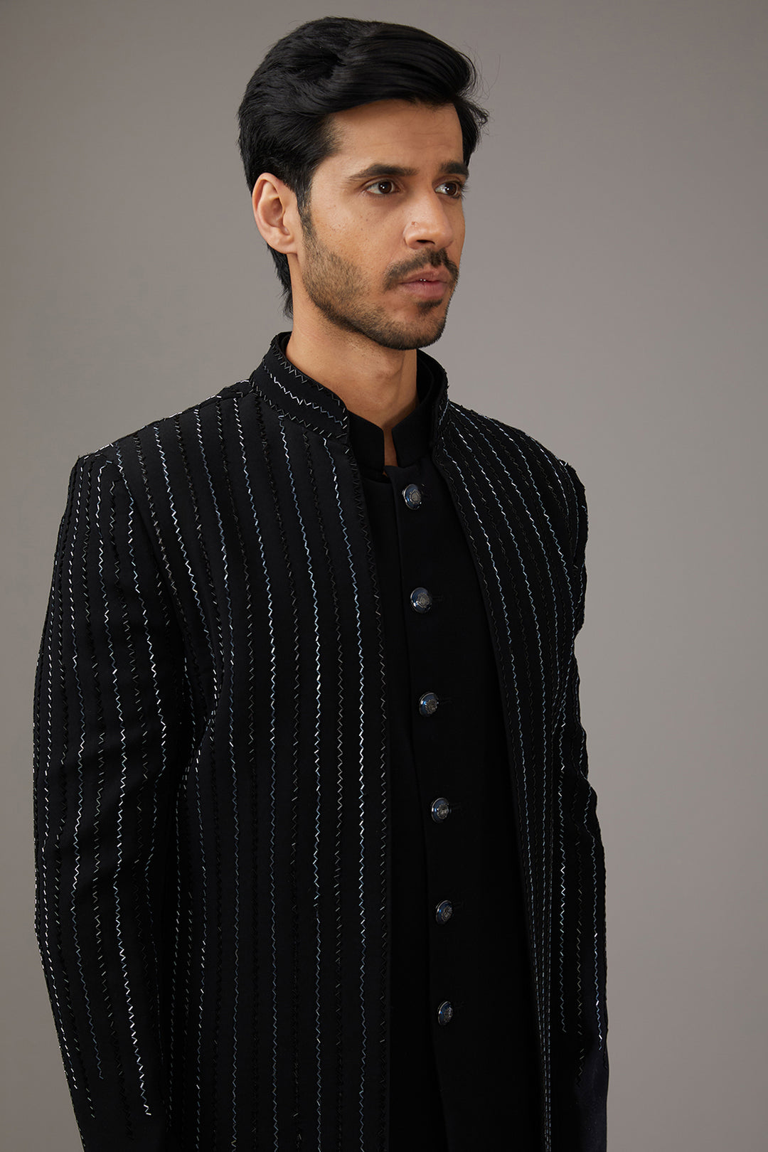 Starry Black Indo-Western Set