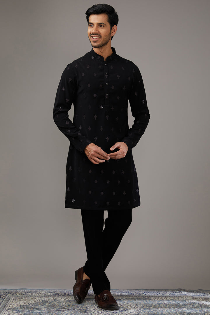 Regal Velvet Indo-Western Set