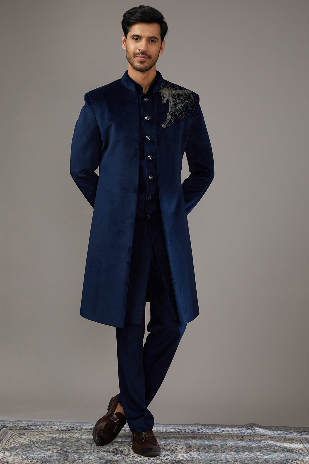 Velvet Stallion Indo-Western Set