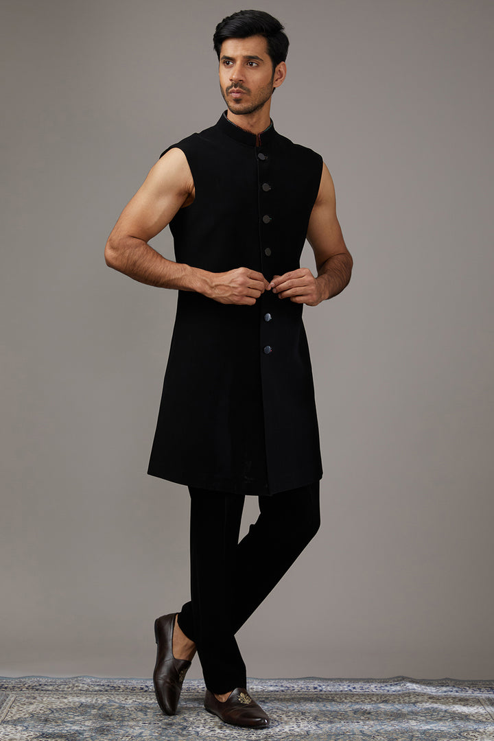 Colorburst Embroidered Indo-Western Set
