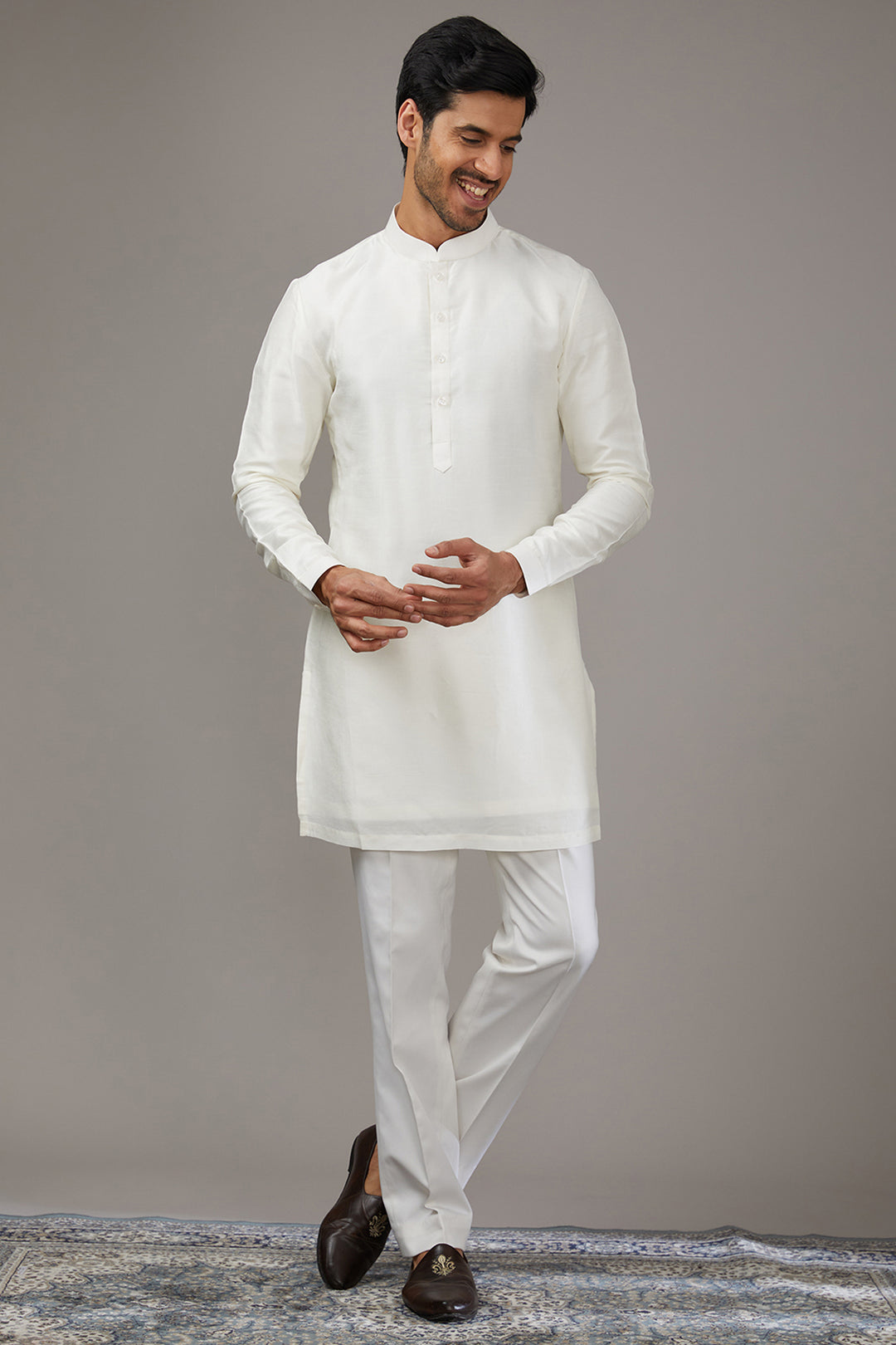 Classic Blue Indo-Western Set