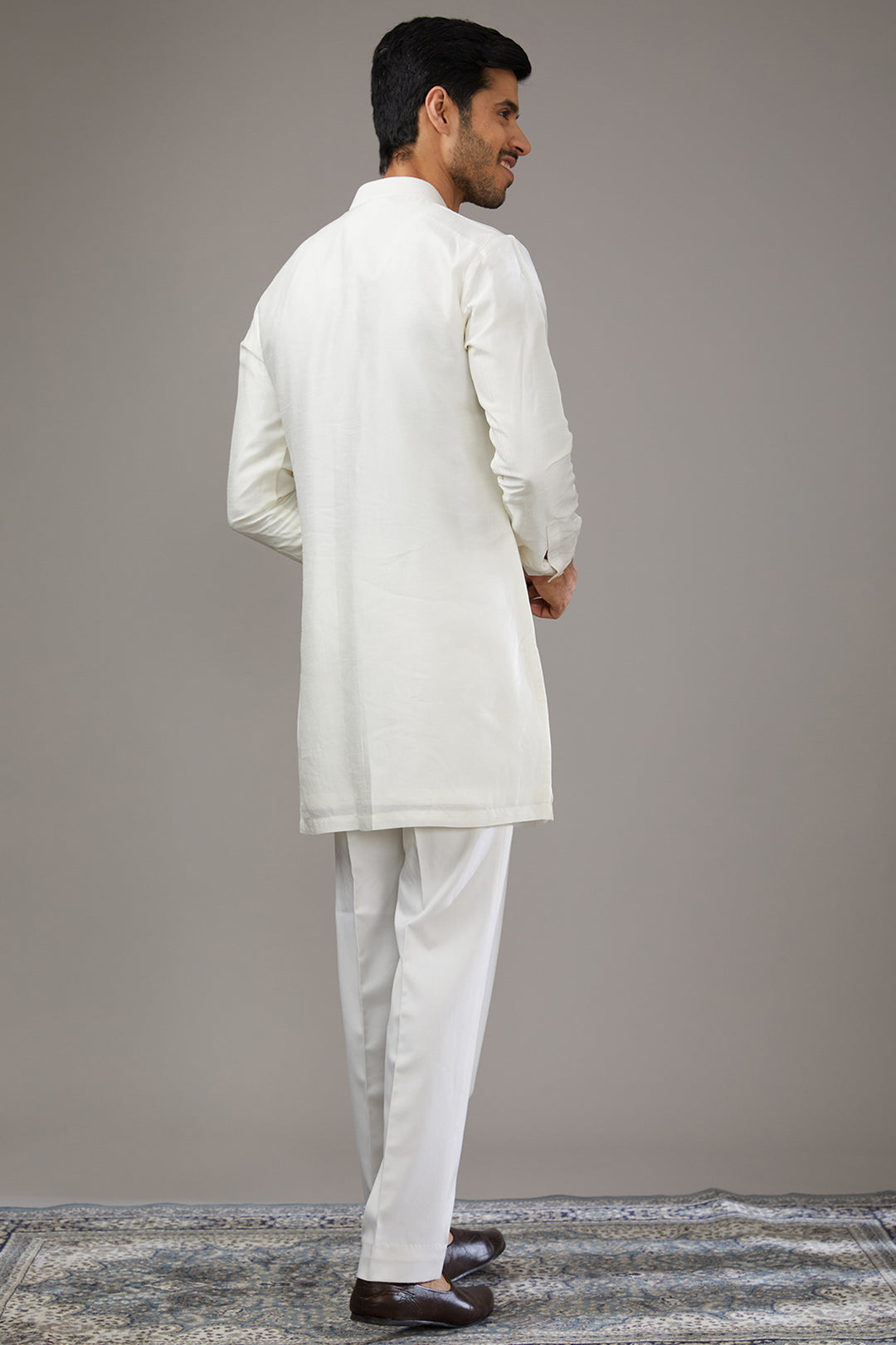 Classic Blue Indo-Western Set