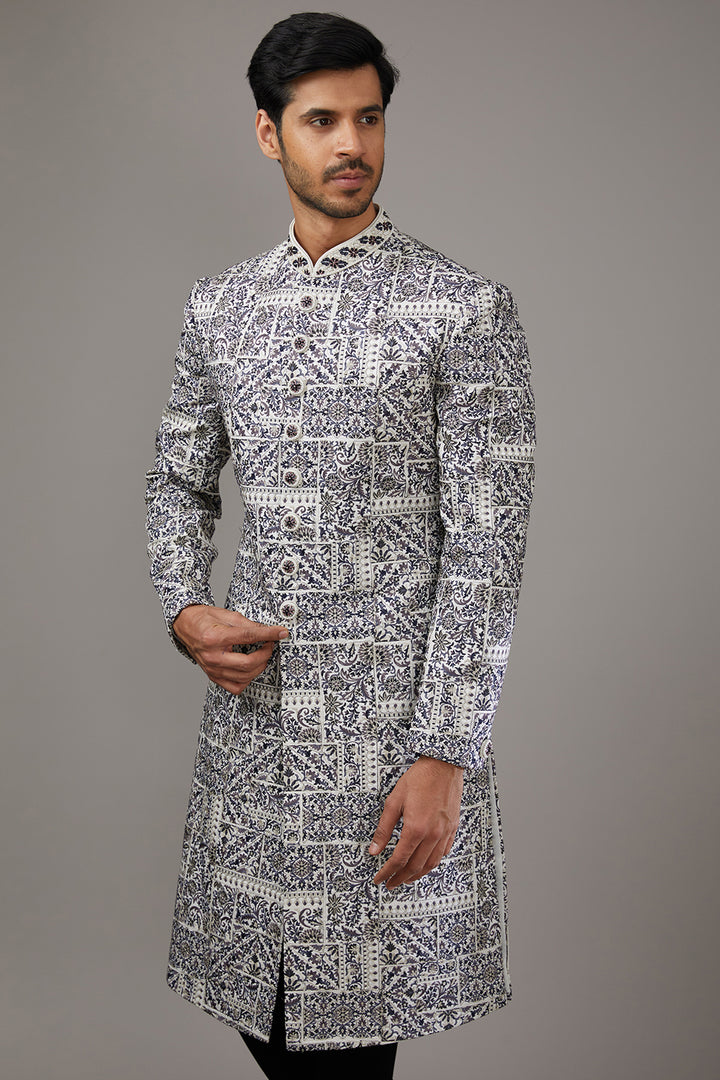 Arctic Breeze Sherwani Set