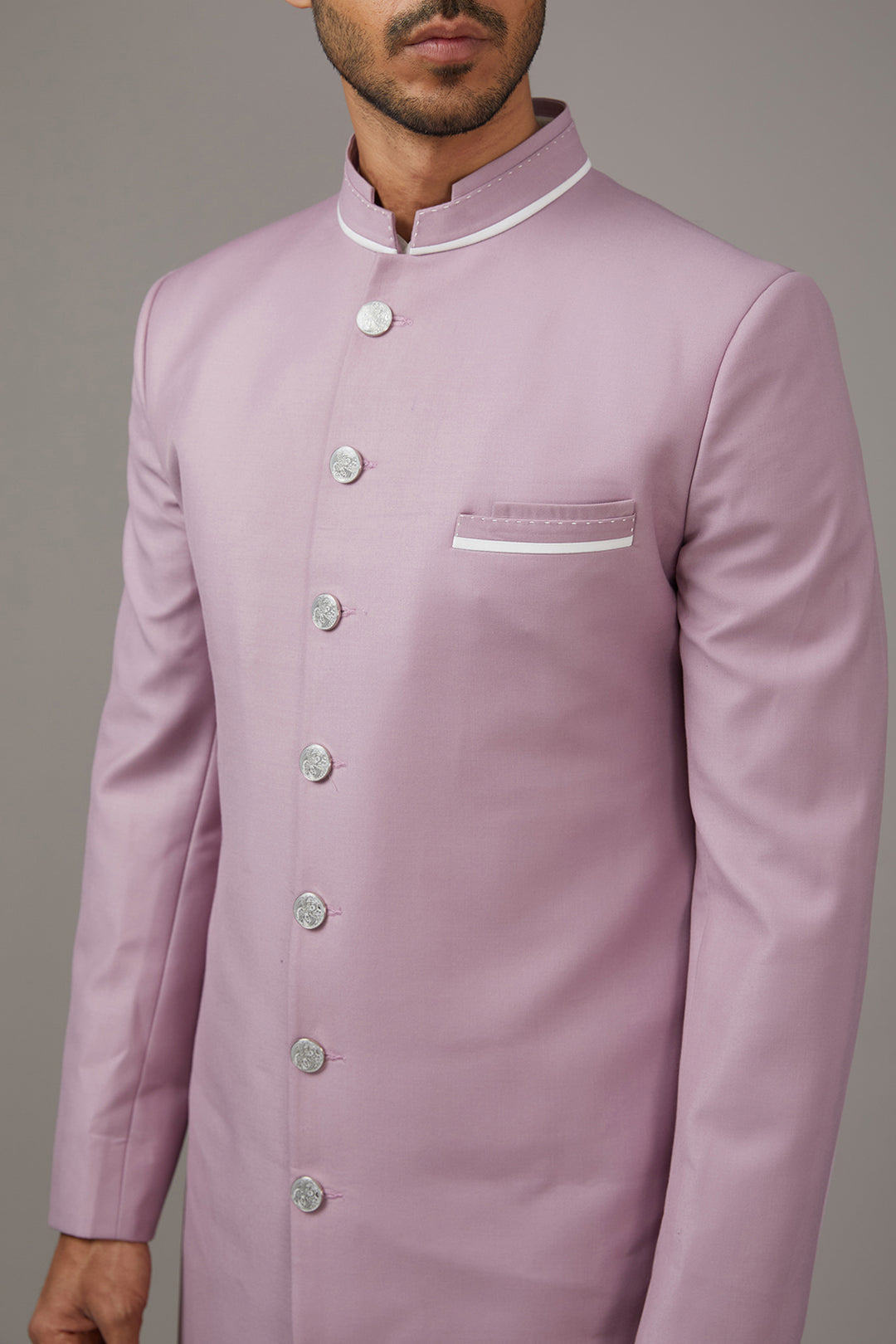 Classic Lilac Indo-Western Set