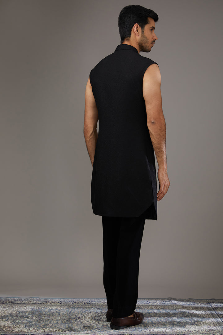 Regal Textured Fusion Indo-Western Set