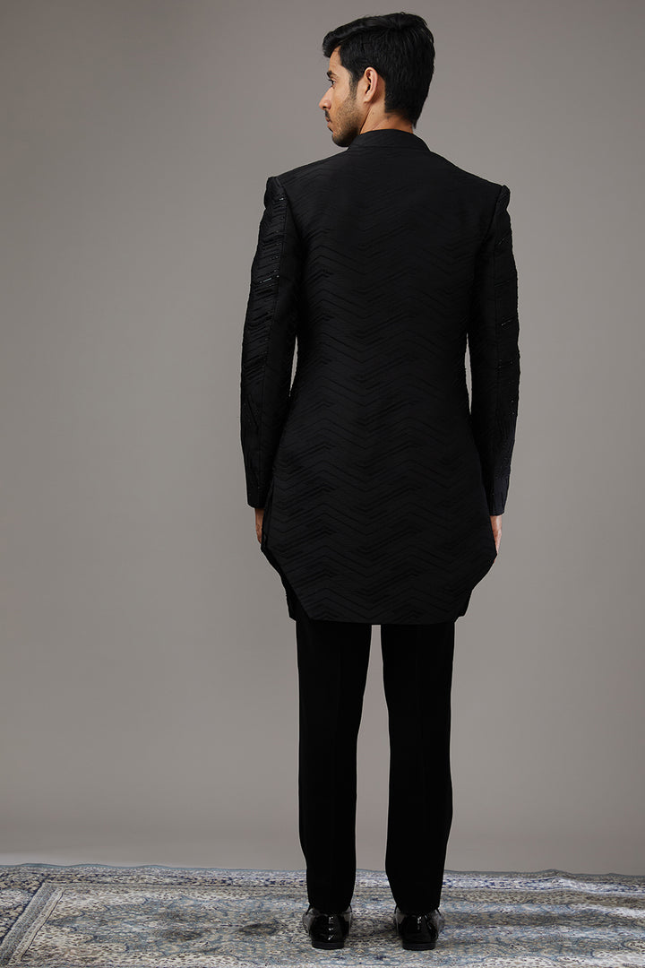 Geometric Textured Indo-Western Set