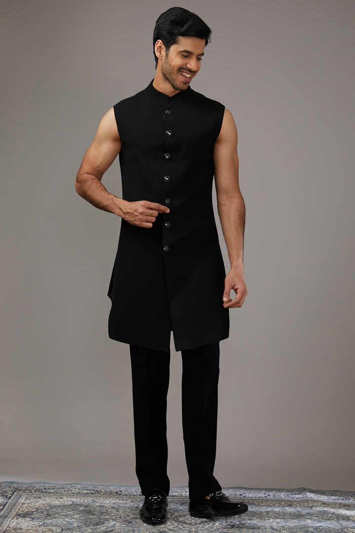 Geometric Textured Indo-Western Set
