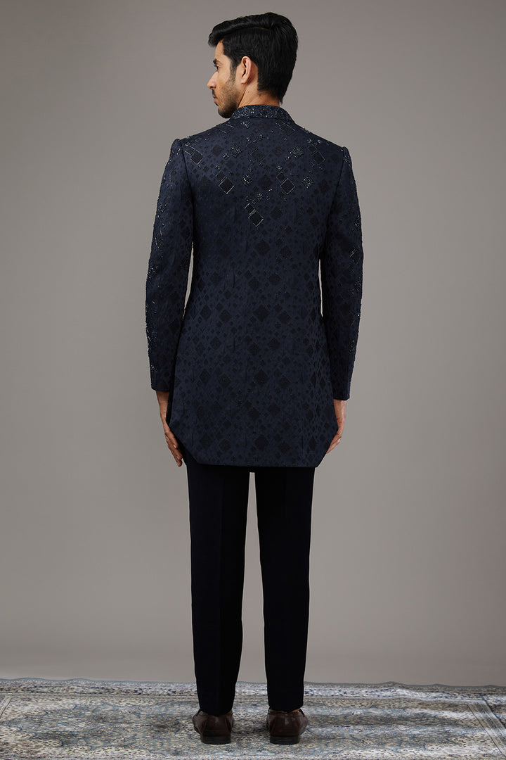 Blue Horizon Fusion Indo-Western Set