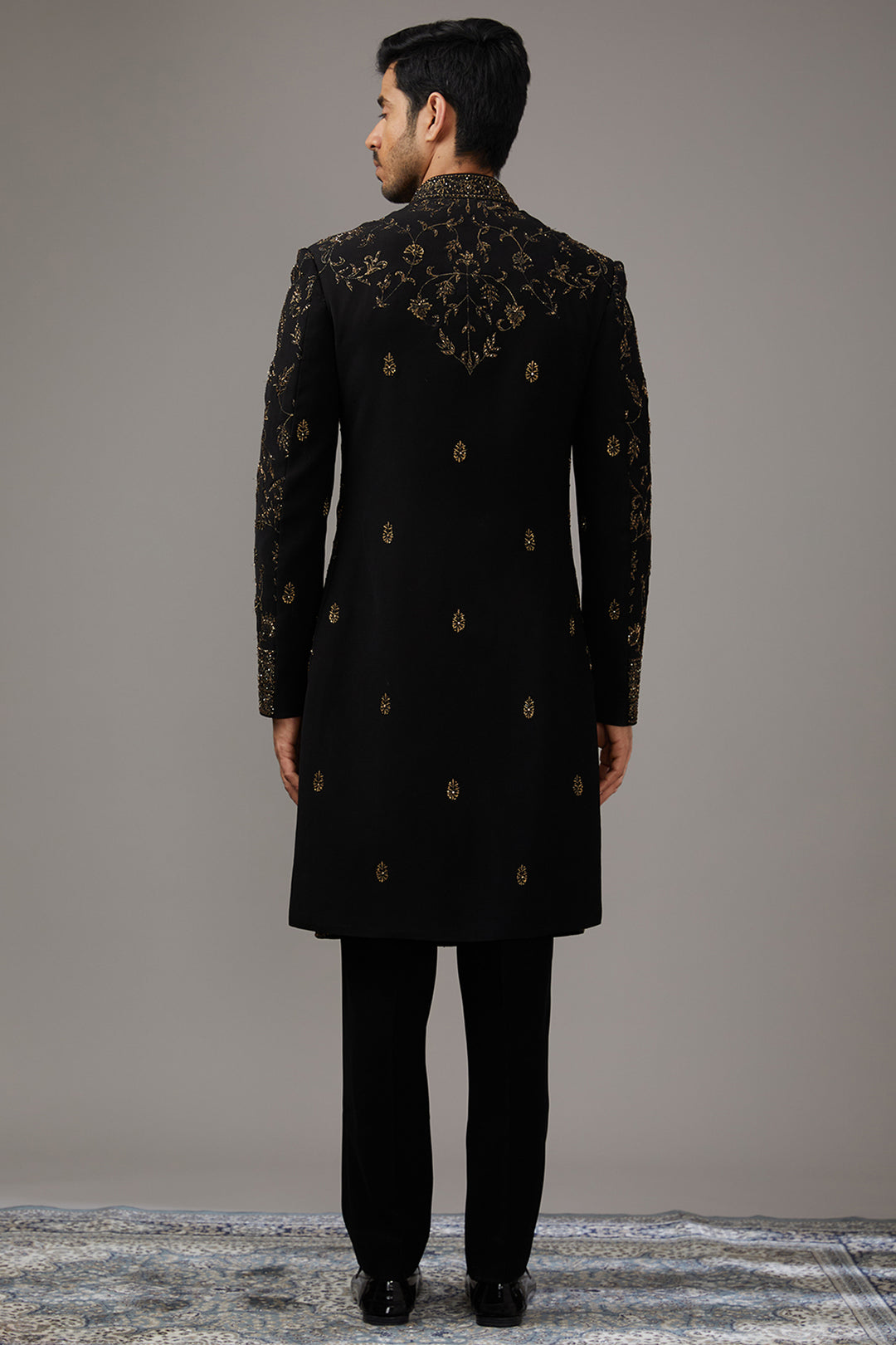 Midnight Gilded Indo-Western Set