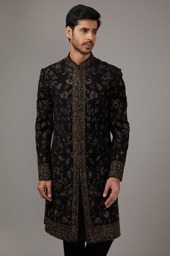 Midnight Gilded Indo-Western Set