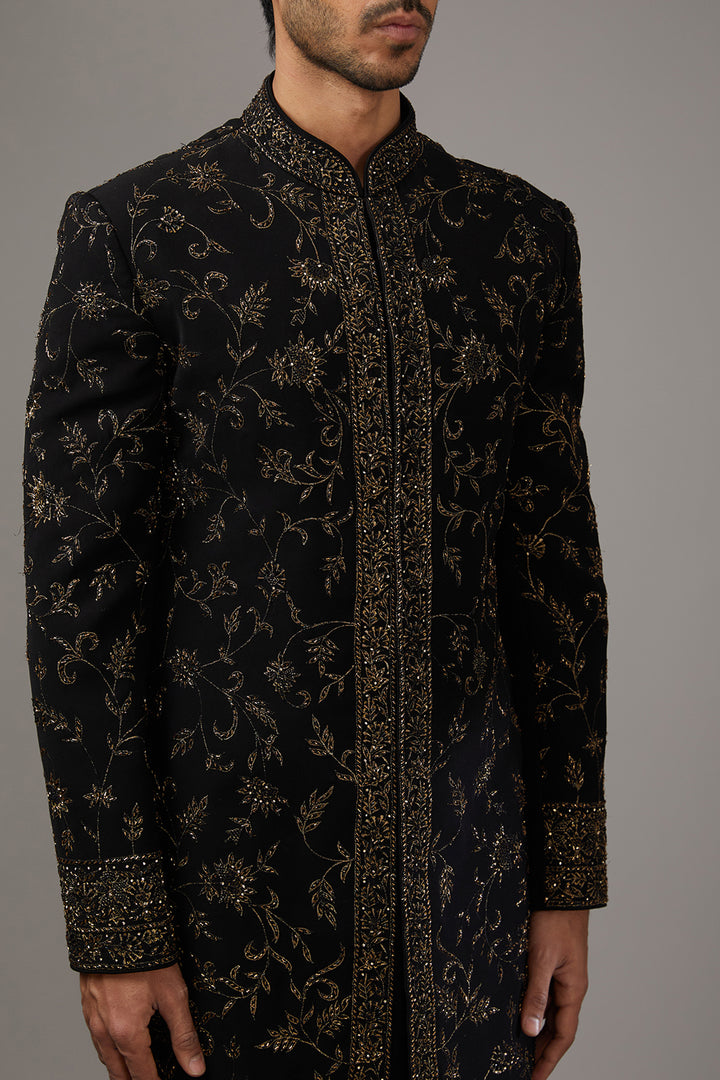 Midnight Gilded Indo-Western Set