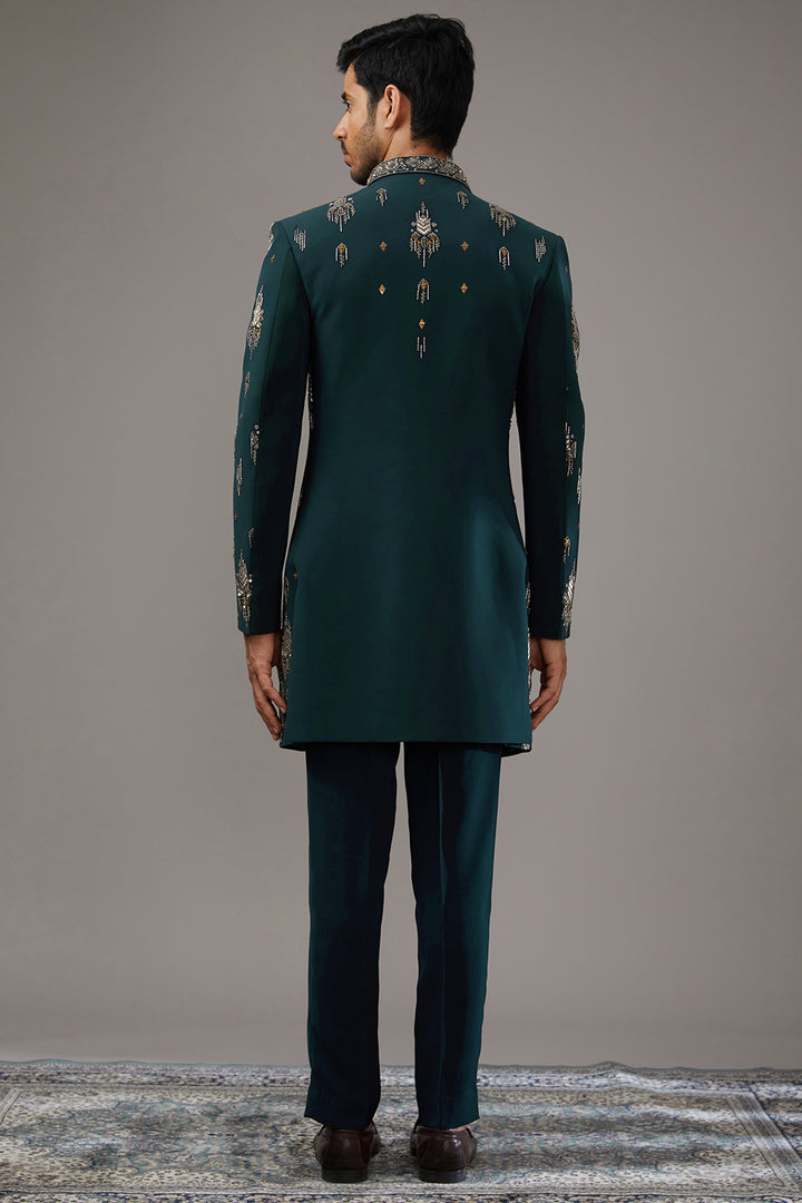 Golden Verdant Indo-Western Set