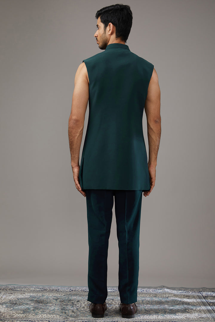 Golden Verdant Indo-Western Set
