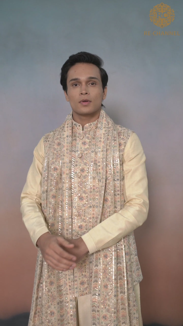 Silk bandi kurta set