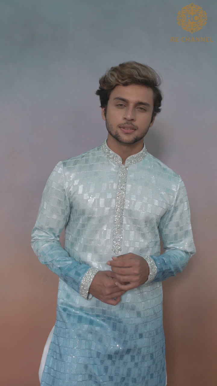Ombre Blue Kurta set