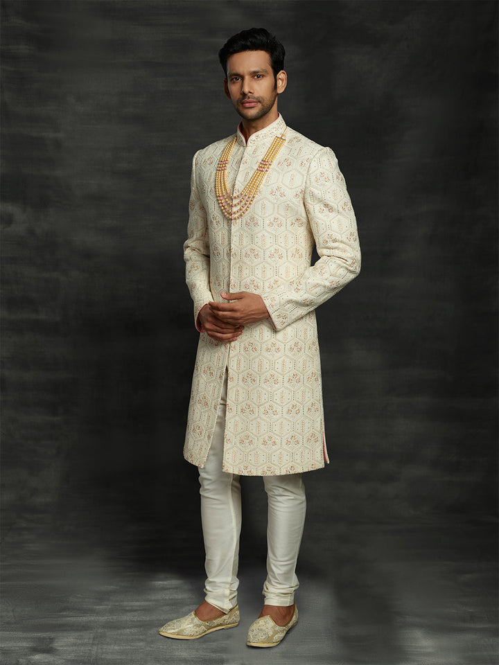 Lakhnavi sherwani for men