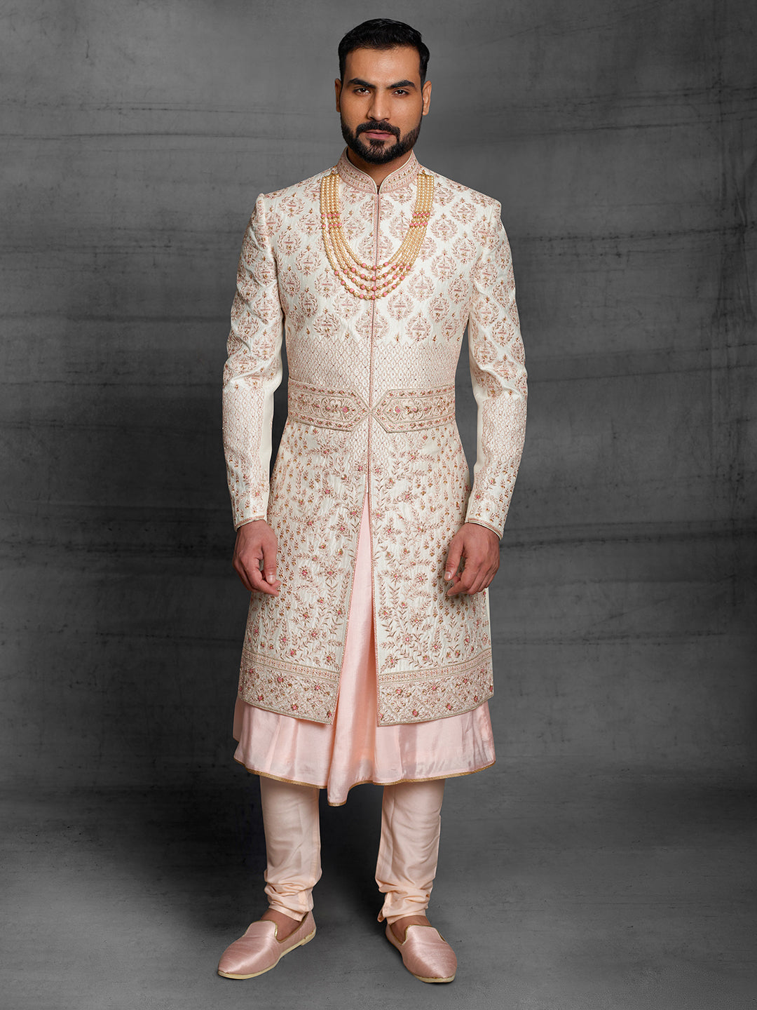 Rose clearance gold sherwani