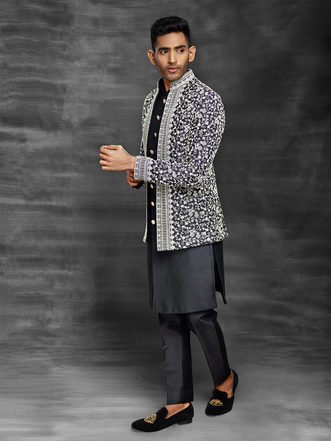Lakhnavi indo-western for men